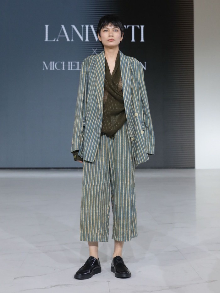 LANIVATTI berkolaborasi bersama Michelle Othman menampilkan 14 looks koleksinya yang bertajuk MOSAIC di pagelaran Fashion Nation 20th Edition. (Foto: Dok. Senayan City)