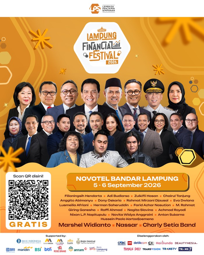 Lampung Financial Festival 2026 akan diselenggarakan 5-6 September 2026
