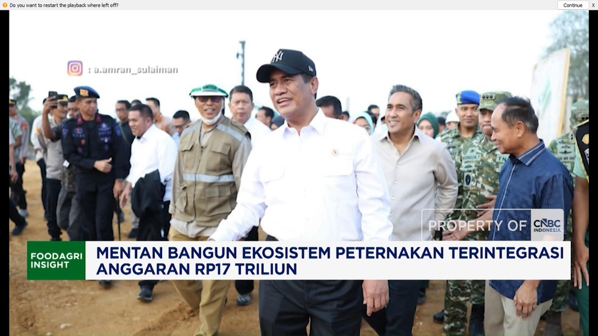 Mentan Bangun Ekosistem Peternakan Terintegrasi, Anggaran Rp17 T