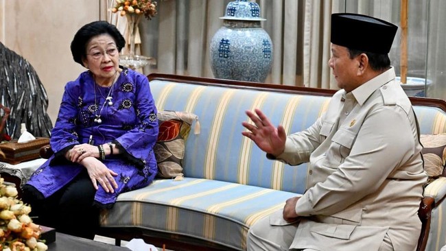Prabowo Bareng Dasco Sambangi Megawati di Teuku Umar