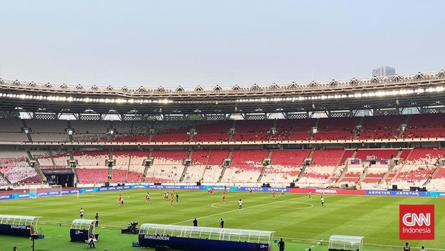 Singapura untuk sementara unggul 1-0 atas Bangladesh pada babak pertama FIFA ASEAN Cup 2026, Senin (28/9).