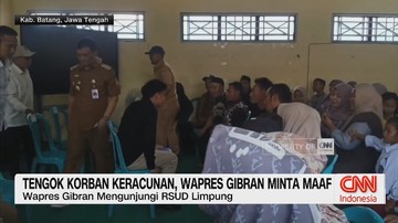 VIDEO: Tengok Korban Keracunan, Wapres Gibran Minta Maaf