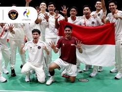Tim Badminton Putra RI Akhiri 28 Tahun Puasa Emas Asian Games