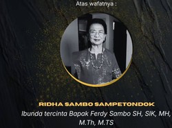 Ibu Ferdy Sambo Meninggal di Makassar, Bakal Dimakamkan di Luwu