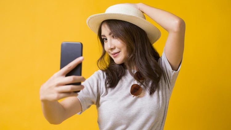 Ilustrasi Foto Selfie