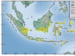 Jumlah Hotspot di Kalteng Turun 72 Persen, Terkini Ada 37 Titik