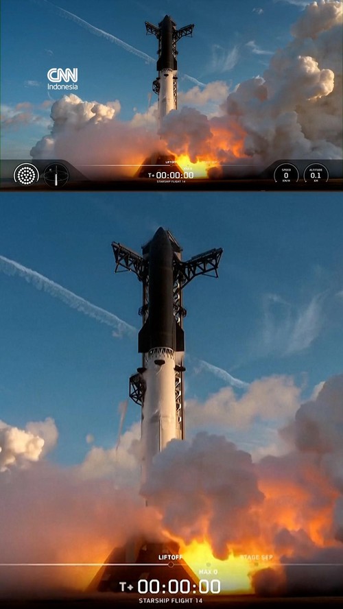 Starship Milik SpaceX Berhasil Mengorbit Lepaskan 26 Satelit