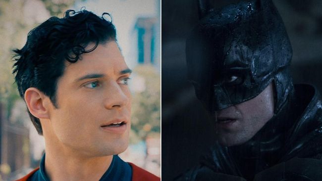 Superman David Corenswet (2025) dan Batman Robert Pattinson (2022).