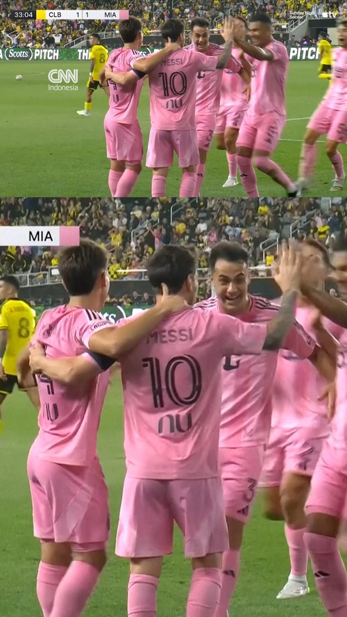 Gol dramatis di menit akhir memastikan kemenangan Columbus Crew 2-1 atas Inter Miami pada Minggu (27/9).
