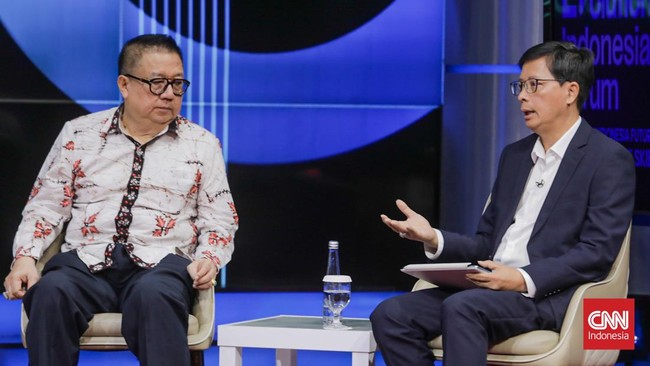 CNN Indonesia menggelar Evolution Forum hari ini, Rabu (30/9) di Studio II di Gedung Transmedia, Jakarta. (CNN Indonesia/Febria Adha L)