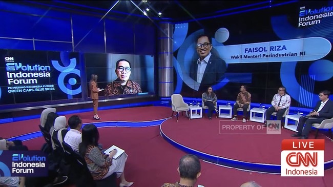 Faisol Riza, Wakil Menteri Perindustrian RI. Evolution Indonesia Forum, forum bertajuk Powering Indonesia's Future: Green Cars. Blue Skies digelar untuk mendorong masa depan energi dan transportasi hijau di Indonesia, Jakarta, Rabu, 30 September 2026