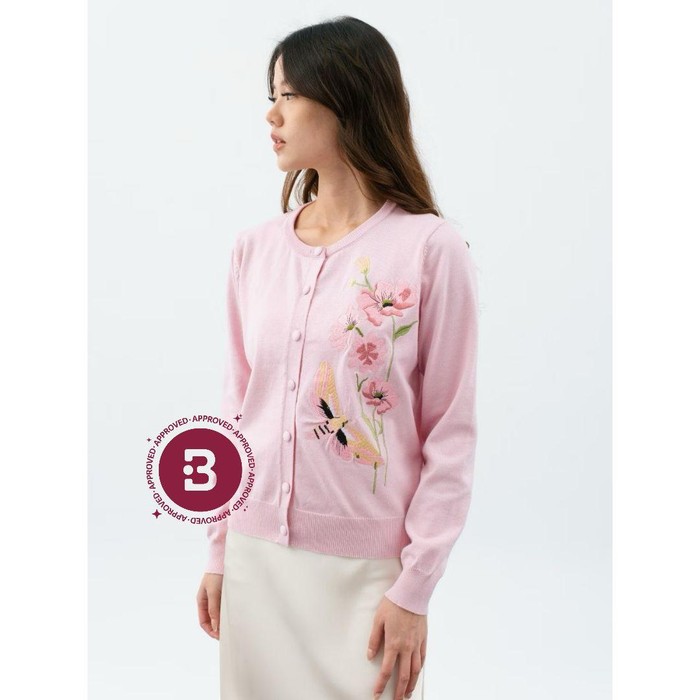 Flynn Cardigan (Baby Pink)