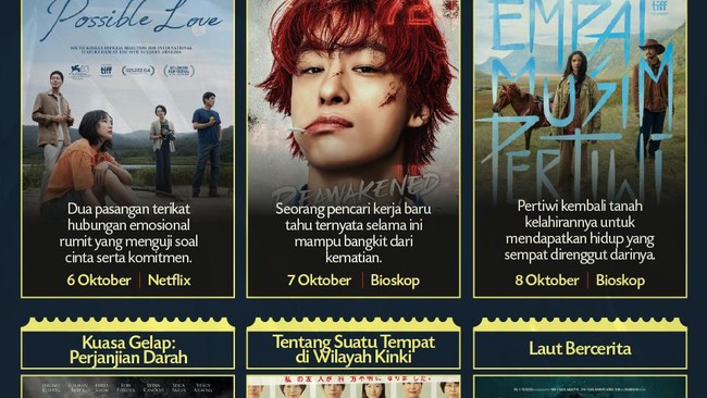 INFOGRAFIS: Jadwal Tayang 10 Rekomendasi Film Baru Oktober 2026
