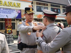 Kapolres Tabanan Pimpin Sertijab Tiga Pejabat Utama dan Kapolsek