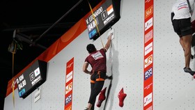 Wednesday, 30 September 2026 - NOC - AG26 - TM - Sport Climbing; Men's Speed - Qualification - Veddriq Leonardo Rank (5) Result (4.78) di Portmesse Nagoya Exhibition Hall 1, Jepang