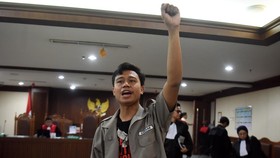 Terdakwa kasus dugaan manipulasi informasi elektronik atau timpa teks pada demo Agustus 2025 Khariq Anhar
