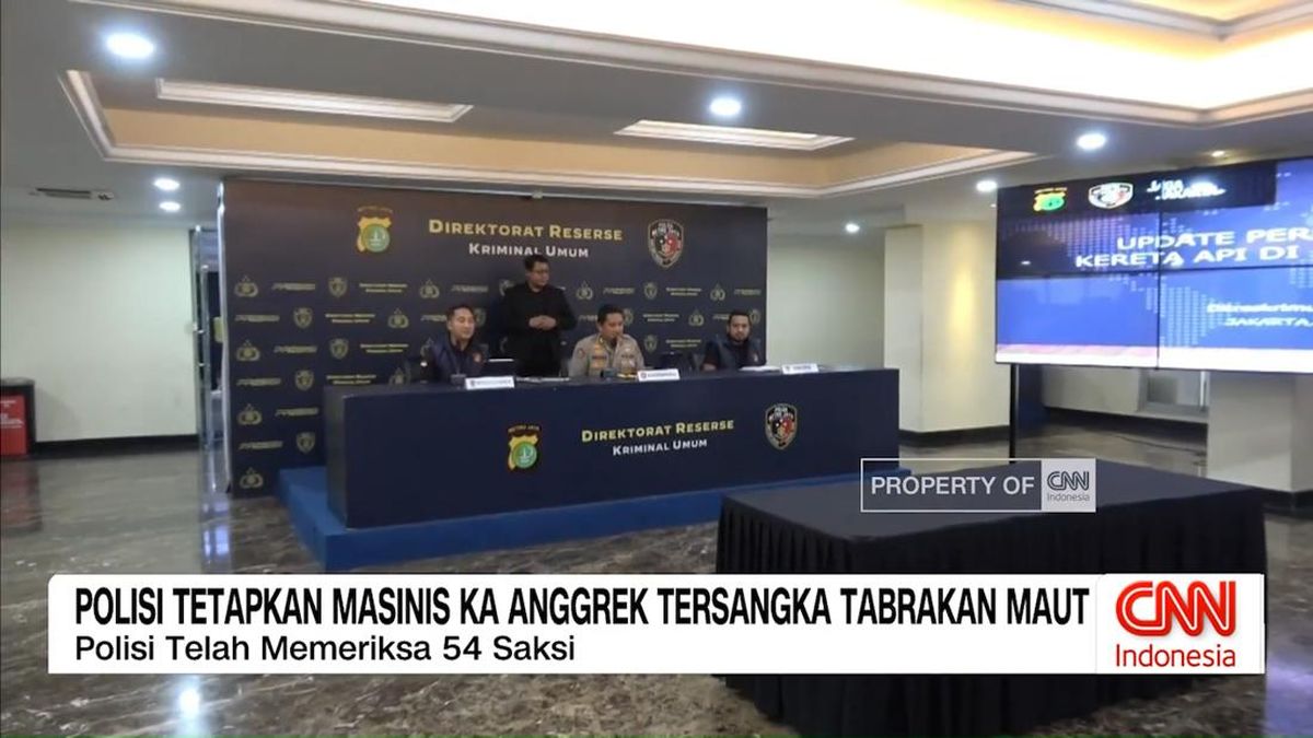 VIDEO: Polisi Tetapkan Masinis KA Anggrek Tersangka Tabrakan Maut