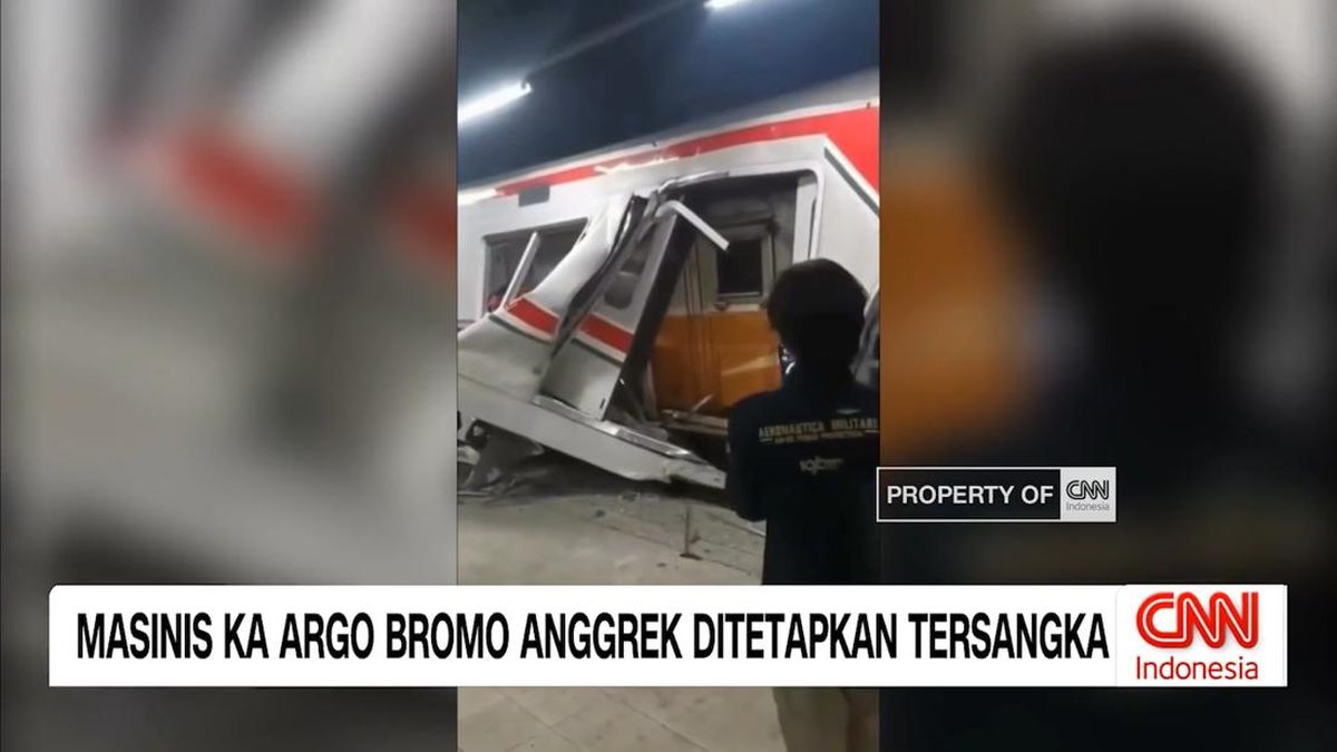VIDEO: Masinis KA Argo Bromo Terancam 12 Tahun Penjara