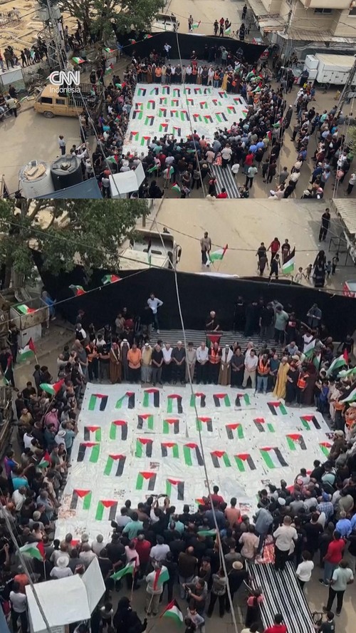Pemakaman Massal Korban Agresi Israel yang Baru Ditemukan di Gaza