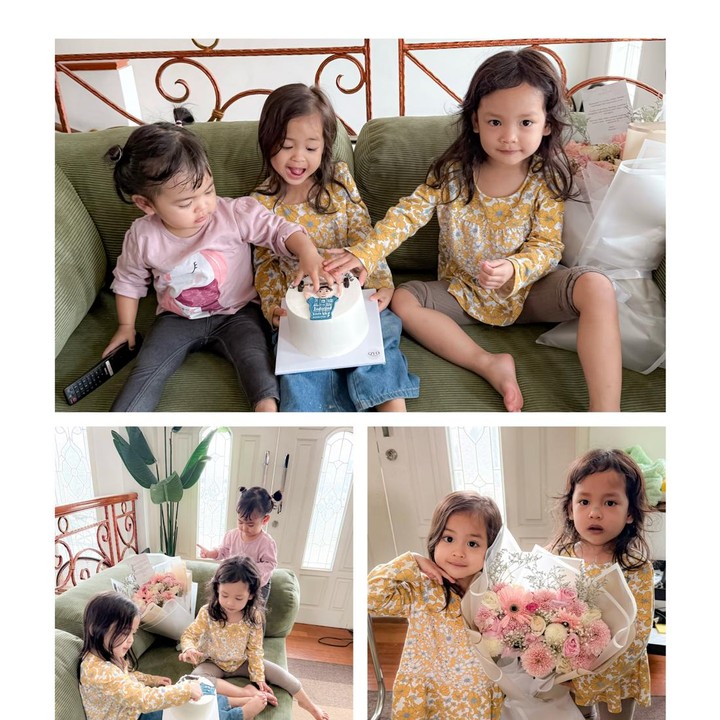 <p>Di usia dua tahun, Aqila tumbuh menjadi anak yang menggemaskan. Anisa dan suami sering membagikan potret Aqila di Instagram. Dalam beberapa <em>postingan</em>, Aqila sering menunjukkan kekompakan dengan kakak kembarnya Alma dan Alsha. (Foto: Instagram @anisarahma_12)</p>