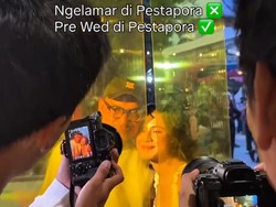 Viral Anti Mainstream, Pasangan Ini Buat Foto Prewedding Santai di Pestapora