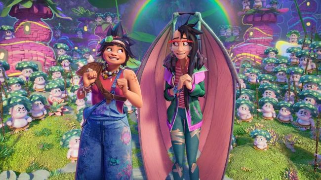 (from left) Raissa (Liza Soberano) and Jo (H.E.R.) in DreamWorks Animations Forgotten Island, directed by Joel Crawford and Januel Mercado.