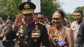 Kapolri Jenderal Listyo Sigit Prabowo didampingi Istri tiba di Istana Negara, Jakarta, Kamis (1/10/2026)