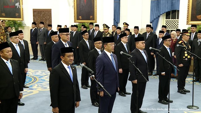Pelantikan dan Pengucapan Sumpah Pejabat Negara Reshuffle Kabinet, 1 Oktober 2026.