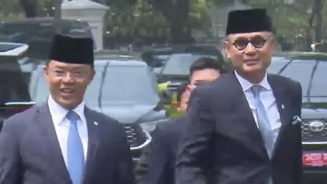 Sugiono dan Arrmanatha Tiba di Istana Jelang Reshuffle Kabinet