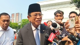 Agum Gumelar saat tiba di Istana Negara, Jakarta, Jumat (2/10/2026). (CNBC Indonesia/Emir Yanwardhana)