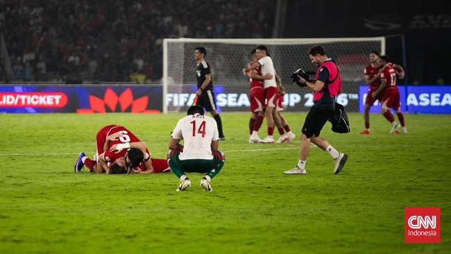 Timnas Indonesia menghadapi Bangladesh pada laga fase grup FIFA ASEAN Cup 2026 di SUGBK, Kamis (1/10). (CNN Indonesia/Adi Ibrahim)