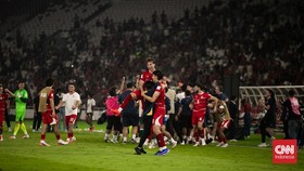 Timnas Indonesia menghadapi Bangladesh pada laga fase grup FIFA ASEAN Cup 2026 di SUGBK, Kamis (1/10). (CNN Indonesia/Adi Ibrahim)