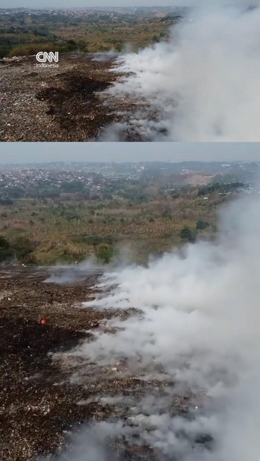 Kebakaran TPA Jatibarang Ancam Warga, Asap Tebal Membubung