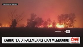 kabut asap Palembang, karhutla Palembang, kebakaran lahan Palembang, kebakaran hutan Sumatera Selatan,