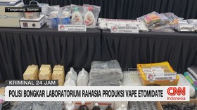 Polisi Bongkar Laboratorium Rahasia Produksi Vape Etomidate