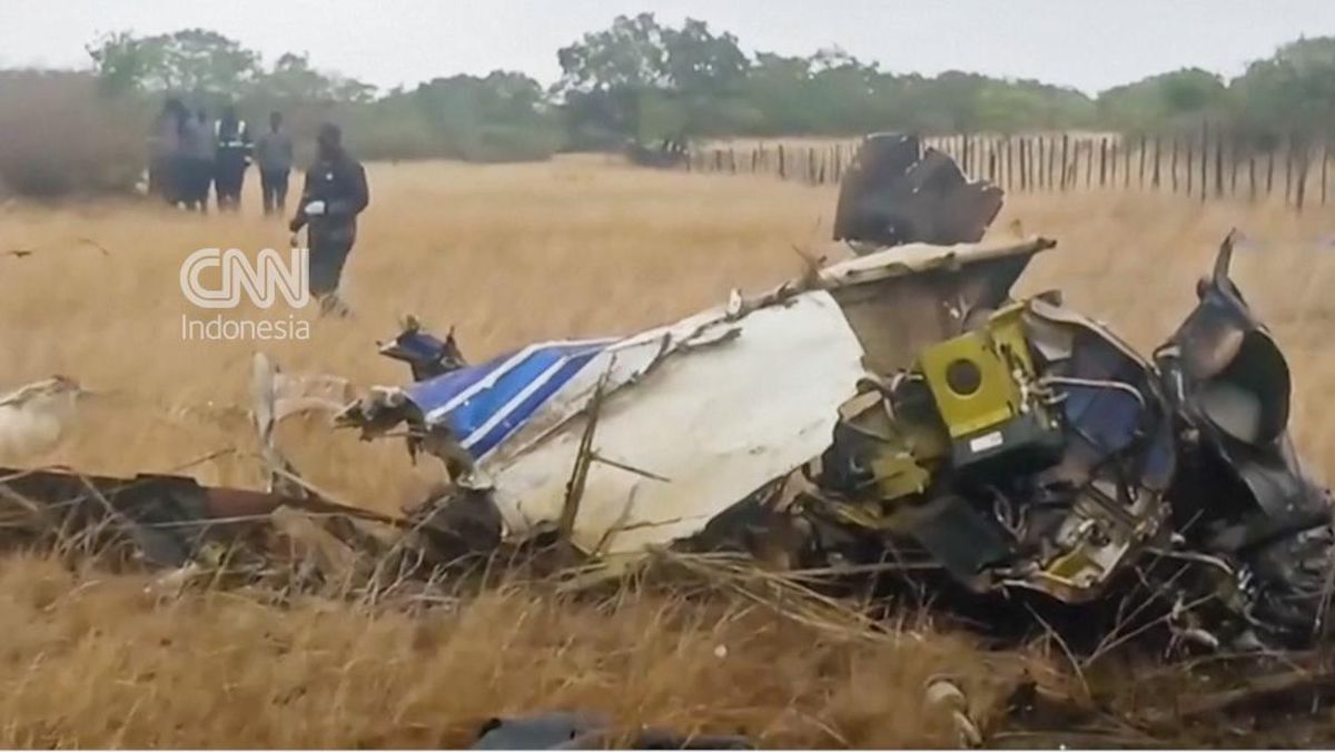 Penampakan Helikopter Jatuh yang Tewaskan Konglomerat Zimbabwe