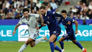 Update Eksklusif Olahraga CNN : FOTO: Italia Nodai Debut Kandang Zidane bersama Prancis