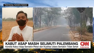 VIDEO: Kondisi Terkini, Kabut Asap di Palembang Semakin Pekat