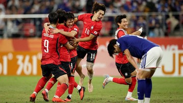 Liputan Olahraga CNN Sport : FOTO: Korea Selatan, Raja Sepak Bola Asian Games