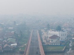 Udara Palembang Masih Level Berbahaya, PM2.5 Sempat Tercatat 781