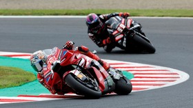 MotoGP - Japanese Grand Prix - Twin Ring Motegi, Motegi, Japan - October 4, 2026 Ducati Lenovo Team's Marc Marquez in action during the race REUTERS/Androniki Christodoulou     TPX IMAGES OF THE DAY