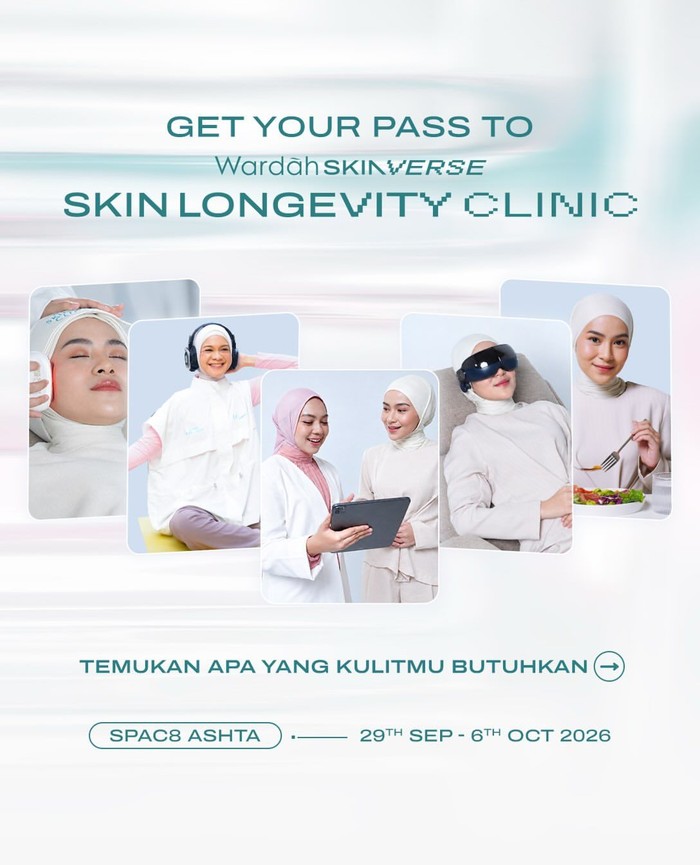 tips skincare dan cara menjaga kesehatan ala Aktris Hana Saraswati yang dibagikan saat menghadiri Wardah Skin Longevity Clinic