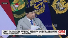 Di HUT TNI, Presiden Prabowo Resmikan 204 Satuan Baru TNI