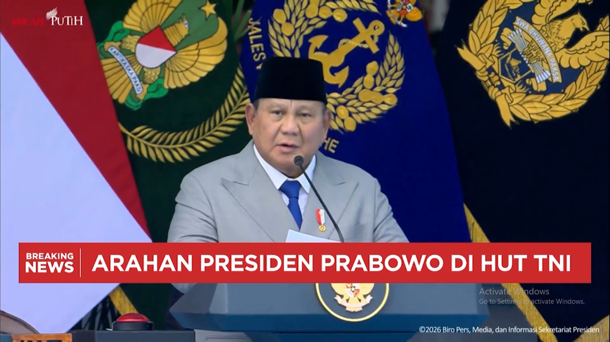 Video: HUT TNI, Prabowo Sebut Prajurit TNI harus Jadi Pelindung Rakyat