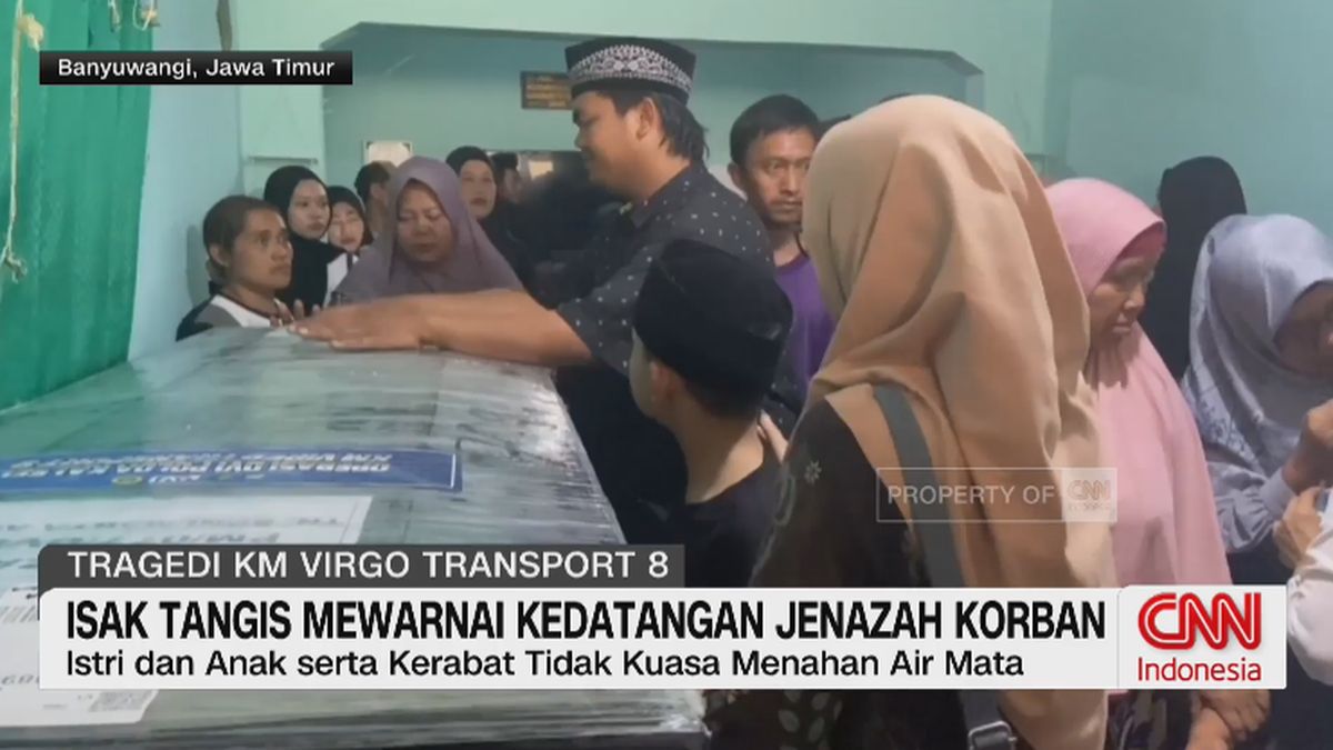 VIDEO: Isak Tangis Mewarnai Kedatangan Jenazah Korban KM Virgo T8