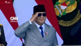 Momen Prabowo Pimpin Upacara Hut TNI ke-81