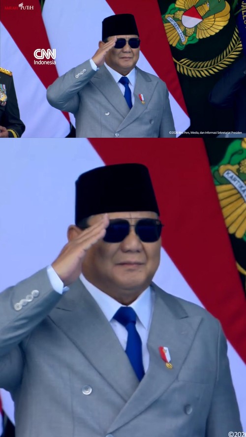 Momen Prabowo Pimpin Upacara Hut TNI ke-81