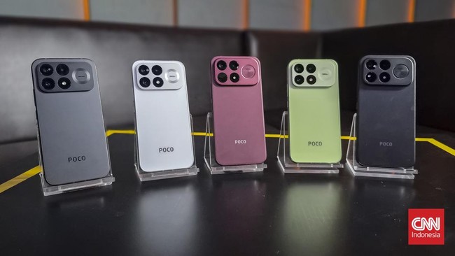 Poco resmi meluncurkan smartphone flagship  teranyarnya, Poco F9 Series, di Indonesia dalam acara peluncuran Poco F9 Series di Jakarta, Senin (5/9).