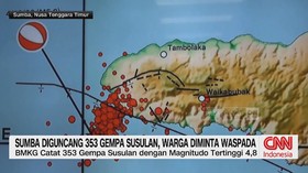 Sumba Diguncang 353 Gempa Susulan, Warga Diminta Waspada