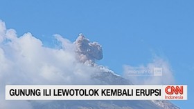 Gunung Ili Lewotolok Kembali Erupsi